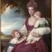 Portrait of Anne, Mrs Charles Hawkins, with her children Caesar and Louisa Anne